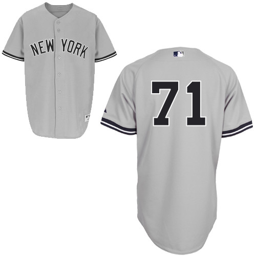 Corban Joseph #71 MLB Jersey-New York Yankees Men's Authentic Road Gray Baseball Jersey - Click Image to Close